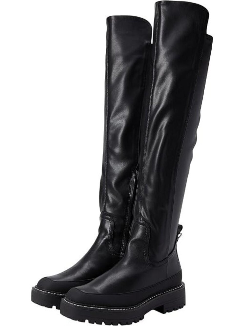 Sam Edelman Lerue Women's Tall Knee High Black Boots Size 10 - Picture 2 of 8